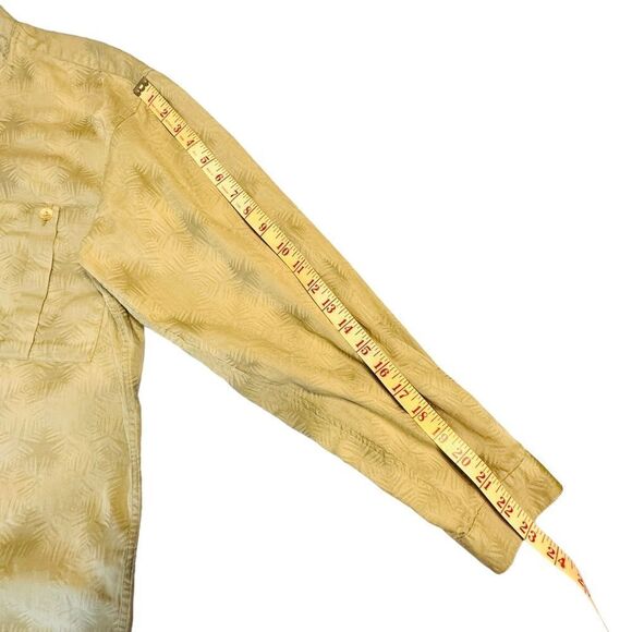 Pale Green Jhane Barnes Grandad or band Collar long sleeve shirt Size Small - Picture 9 of 11